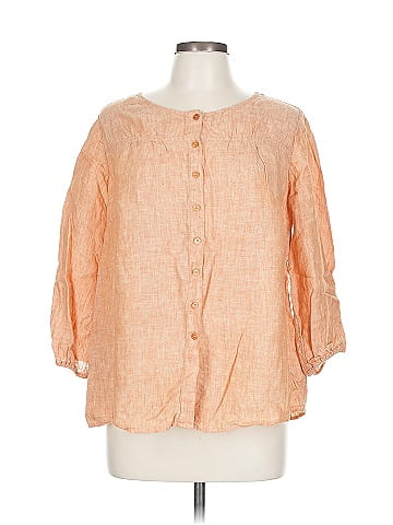 Talbots 3/4 Sleeve Button-Down Shirt (view 1)