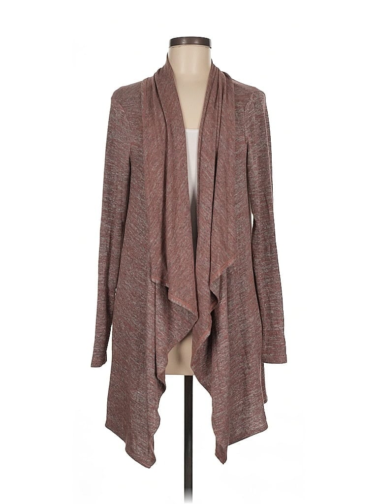 Pre-owned Logo By Lori Goldstein Cardigan Sweater In Brown