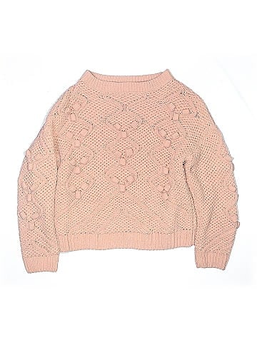 Woven Heart Pullover Sweater (view 1)
