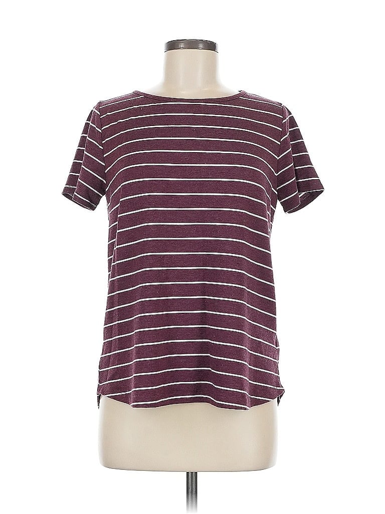 Pink Clover Burgundy Short Sleeve Top Size M - photo 1