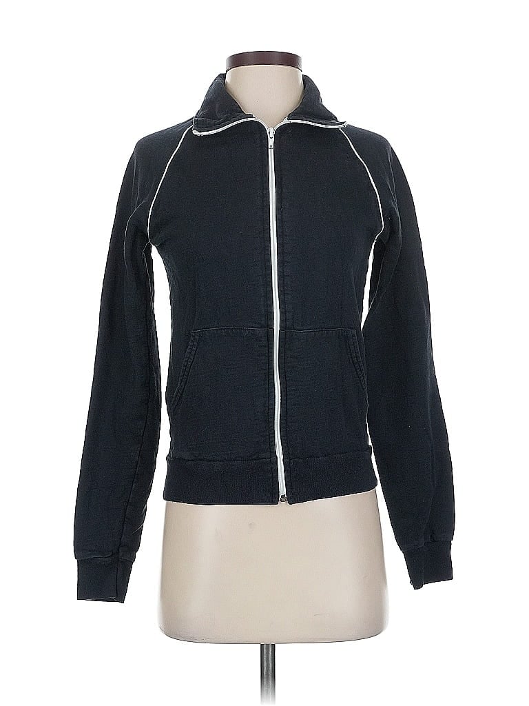 Pre-owned American Apparel Track Jacket In Black