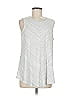 Assorted Brands Silver White Sleeveless T-Shirt Size M (estimated) - photo 1