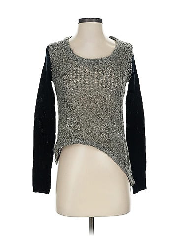 Gray Saks Fifth Avenue Pullover Sweater (view 1)