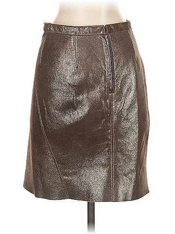 Marc Jacobs Metallic Leather Mini Skirt (view 2)