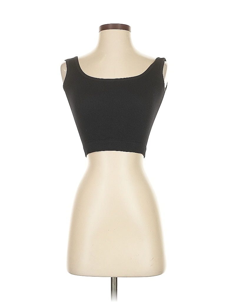 Pre-owned Oqq Tube Top Black Strapless Neckline Tops