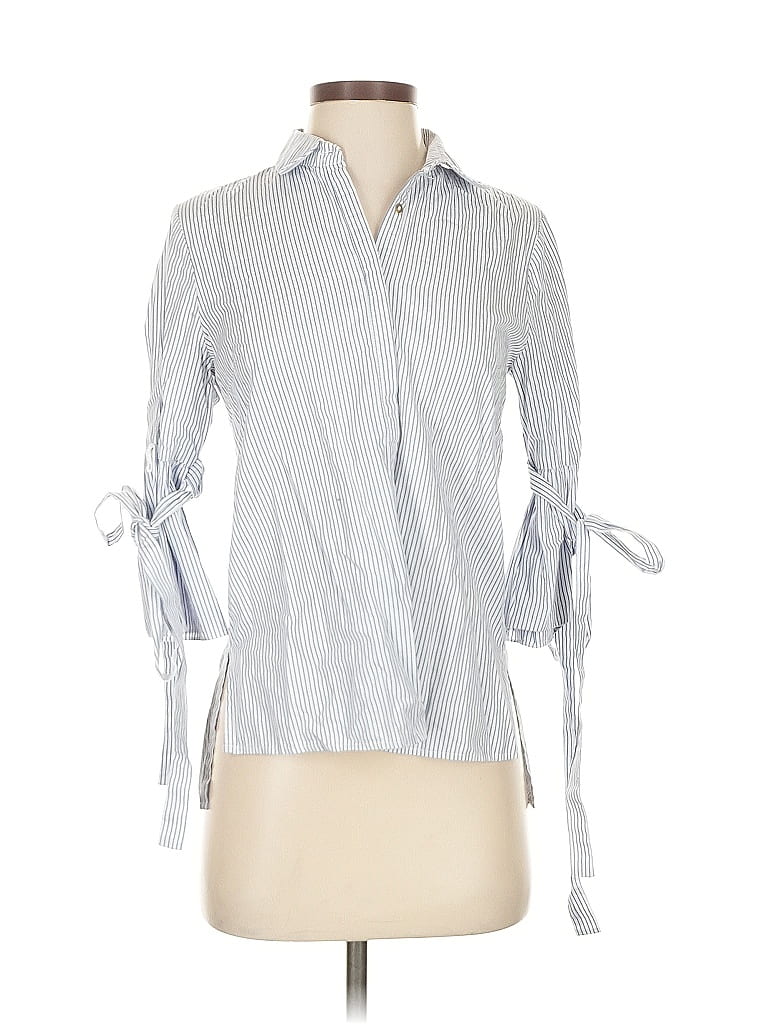 Pre-owned Sunday In Brooklyn 3/4 Sleeve Button Down Shirt In Gray