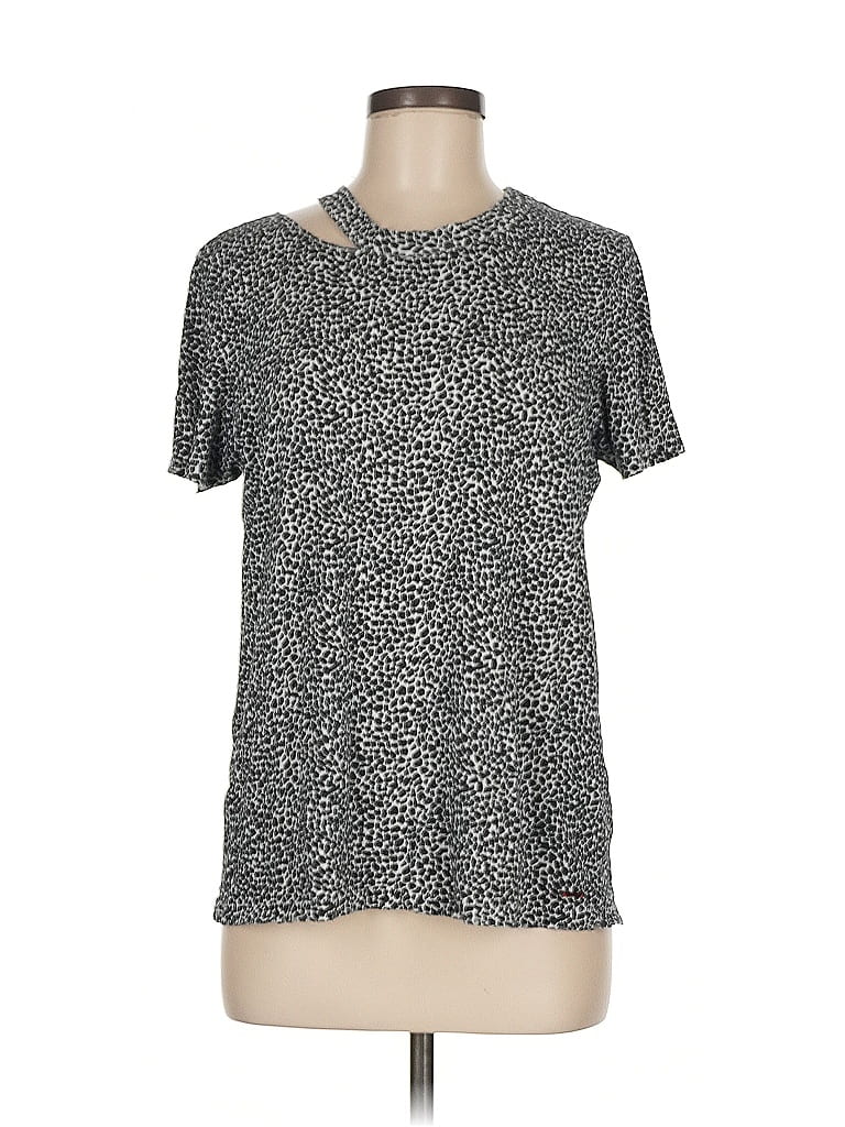 Pre-owned N:philanthropy Short Sleeve T-shirt In Silver