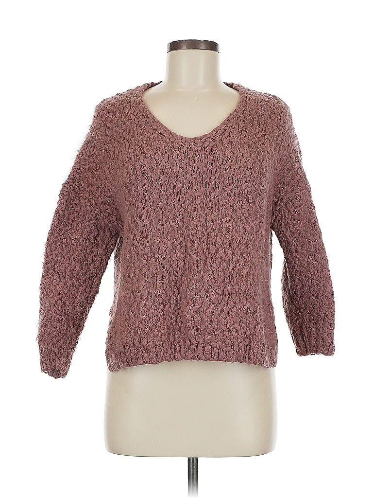 Pre-owned Altar'd State Pullover Sweater In Brown