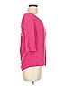 IKKS 100% Silk Pink 3/4 Sleeve Silk Top Size 36 waist - photo 4