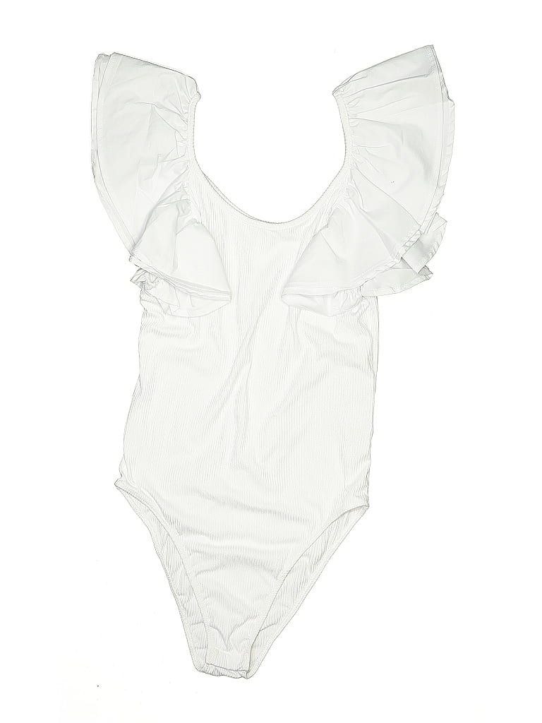 Pre-owned Altar'd State Bodysuit In White