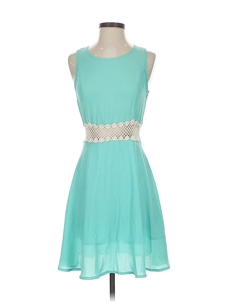 Pre-owned Assorted Brands Cocktail Dress In Green