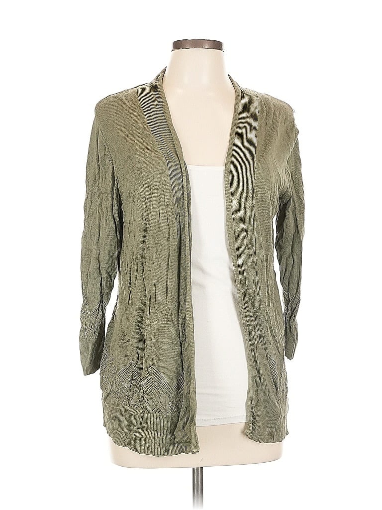 Pre-owned Ann Taylor Loft Outlet Cardigan Sweater In Green