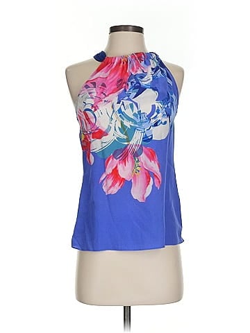 T Tahari Sleeveless Silk Top (view 1)