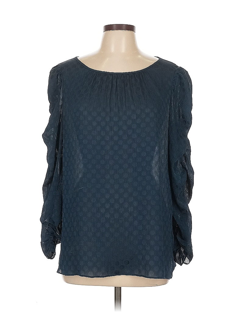 Pre-owned Max Studio 3/4 Sleeve Blouse In Blue