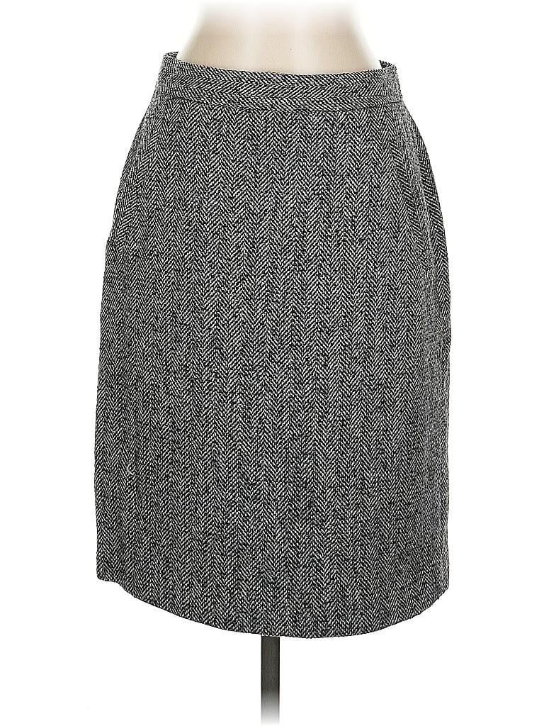 Click to view more detailed imagery on our partner's website Pre-owned Brooks Brothers Wool Skirt In Gray