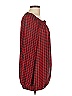 American Living 100% Polyester Red Long Sleeve Blouse Size L - photo 4