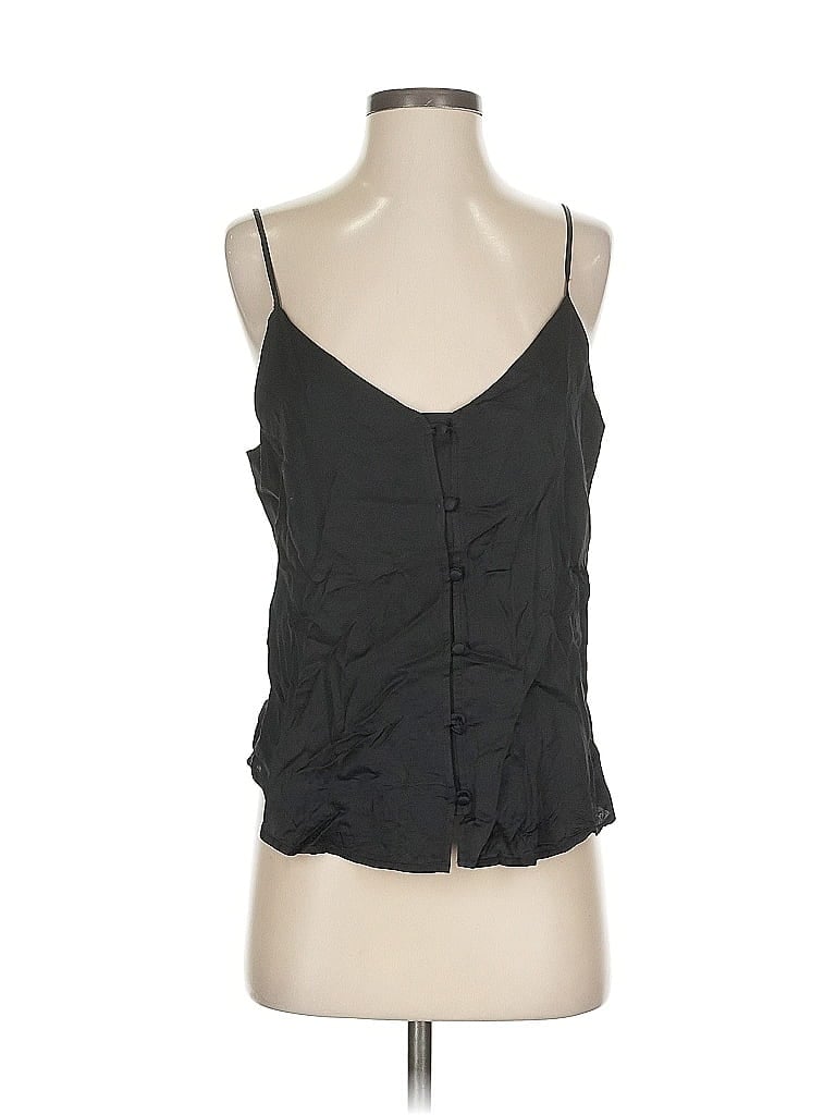 Pre-owned 7 For All Mankind Sleeveless Blouse In Black