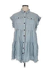 Umgee Sleeveless Button Down Shirt