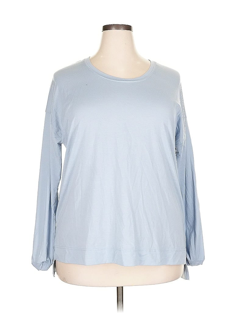 Pre-owned All In Motion 3/4 Sleeve T-shirt In Blue