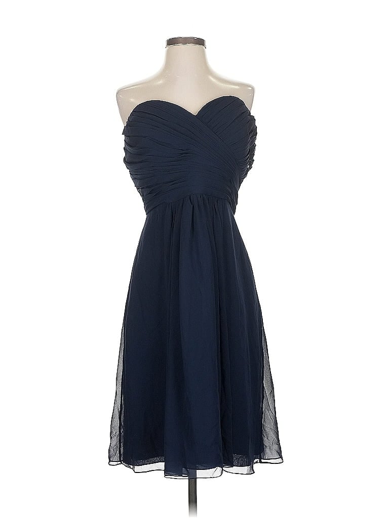 Pre-owned Bill Levkoff Cocktail Dress In Blue