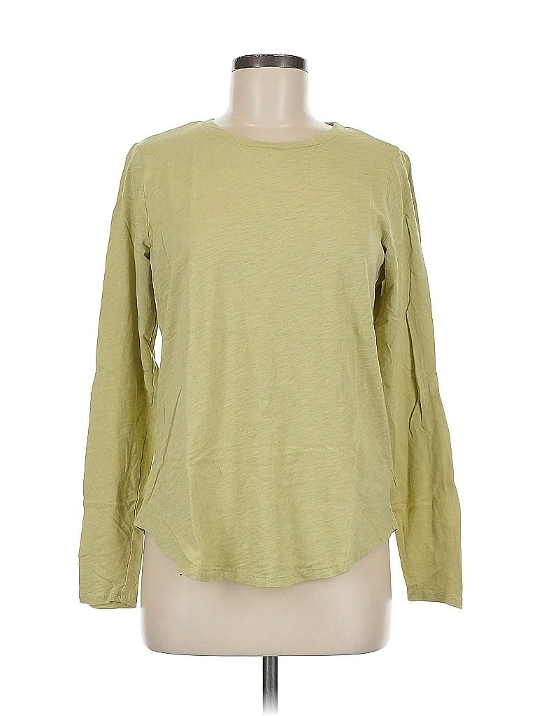 Pre-owned Old Navy Long Sleeve T-shirt In Green