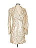Sfizio 100% Polyester Metallic Gold Sequin Blazer Dress Size EU (IT) 38 / US 2 - photo 1