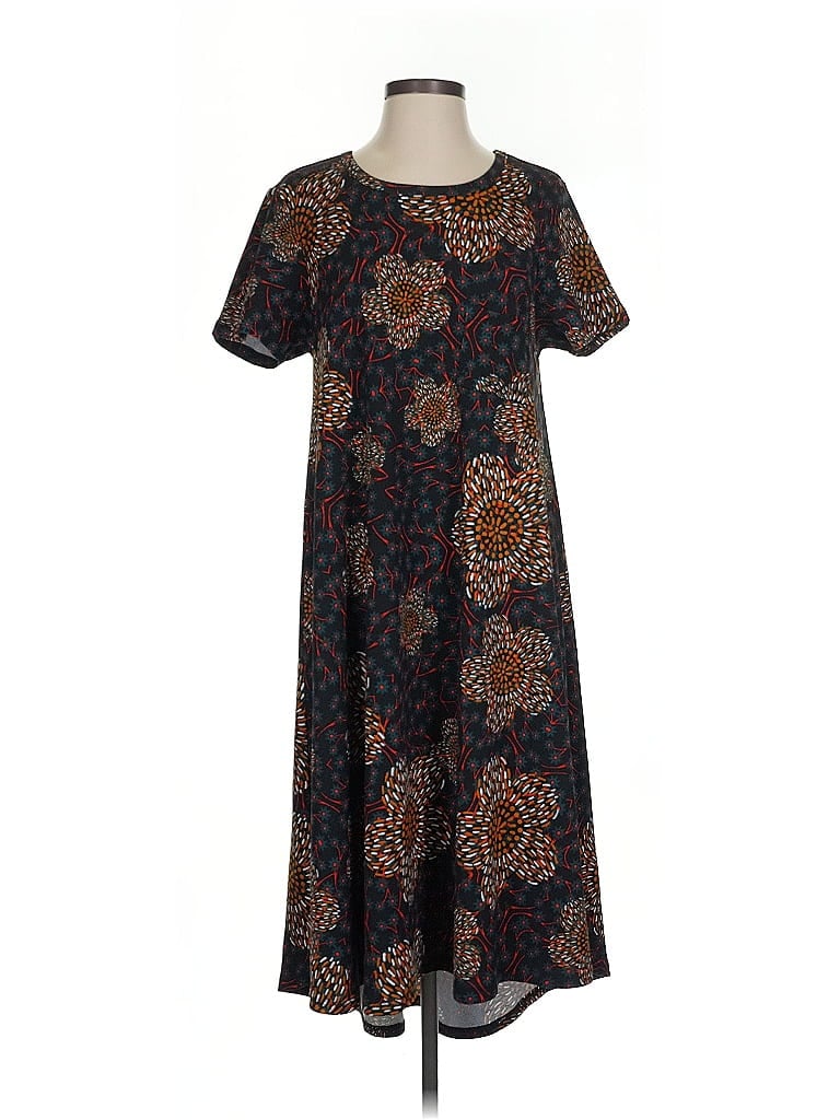 Pre-owned Lularoe Casual Dress In Brown