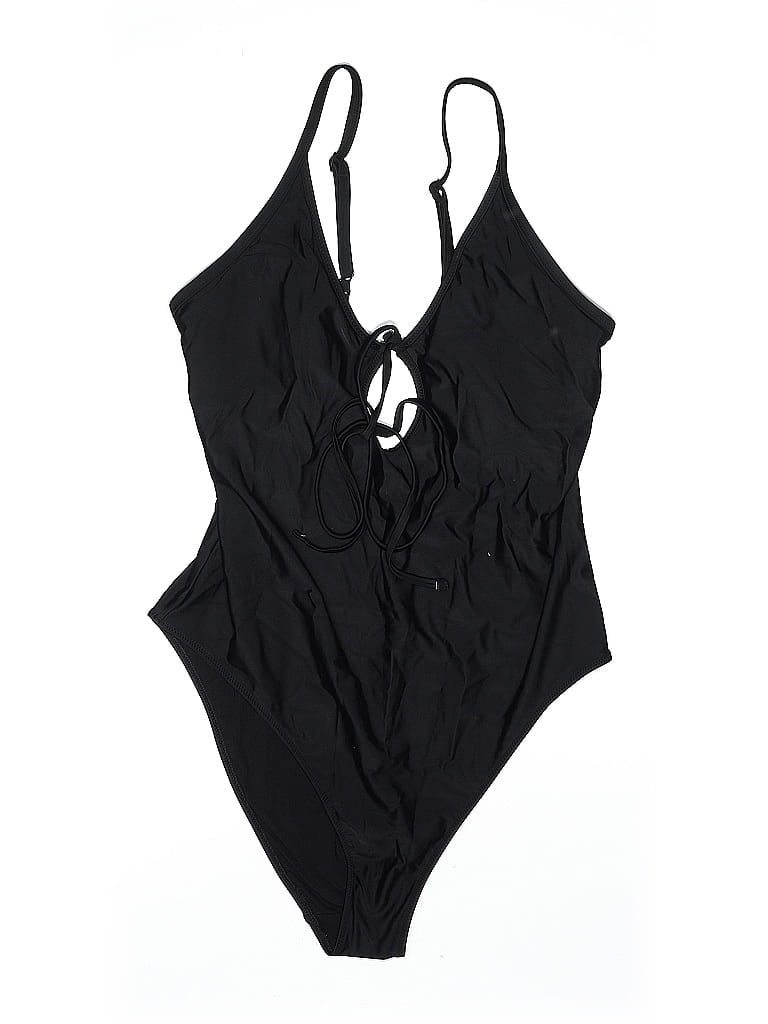 Pre-owned Aerie One Piece Swimsuit In Black