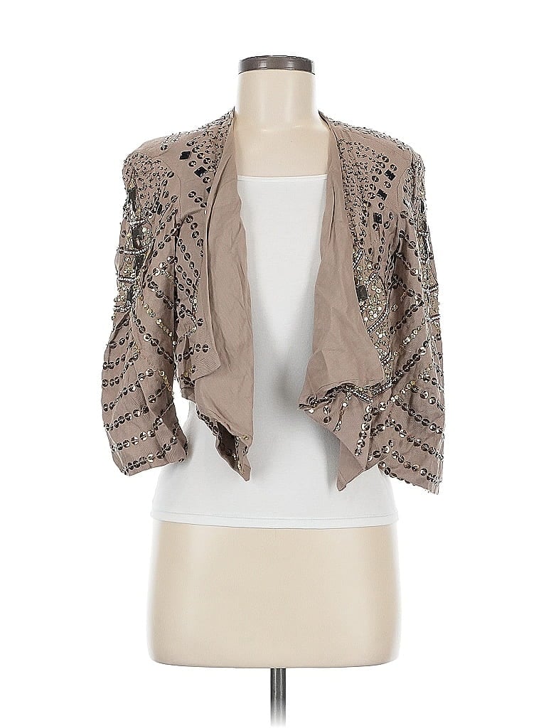 HAZEL Pre-owned Cardigan Sweater In Brown