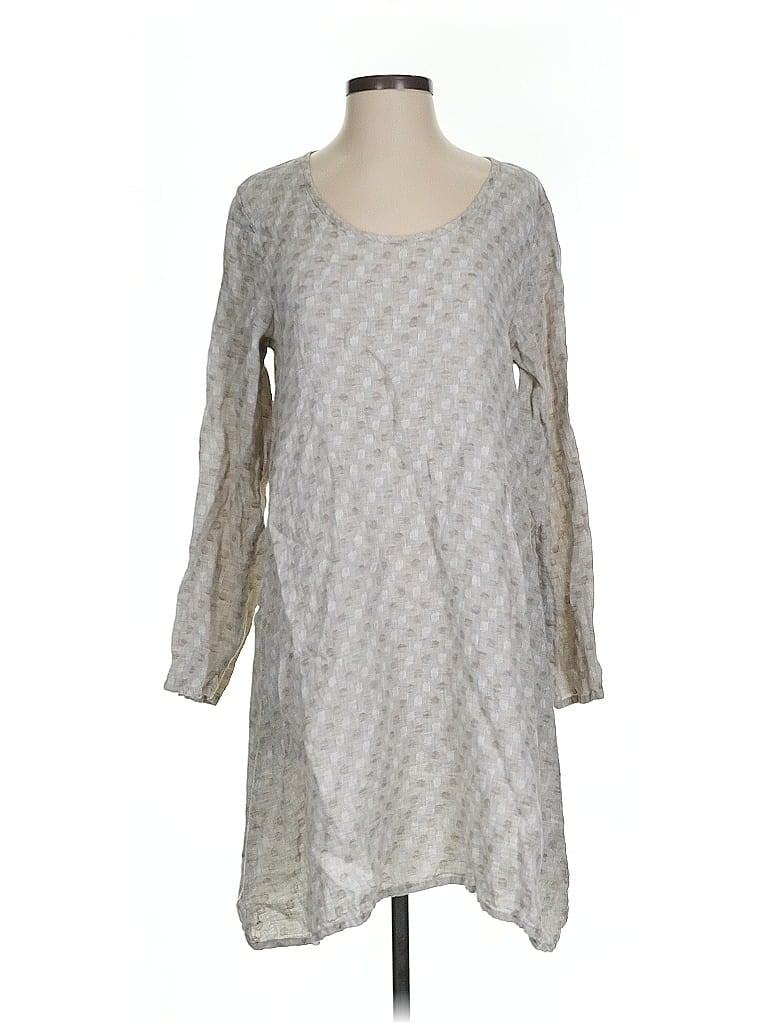 FLAX Pre-owned Casual Dress In Gray
