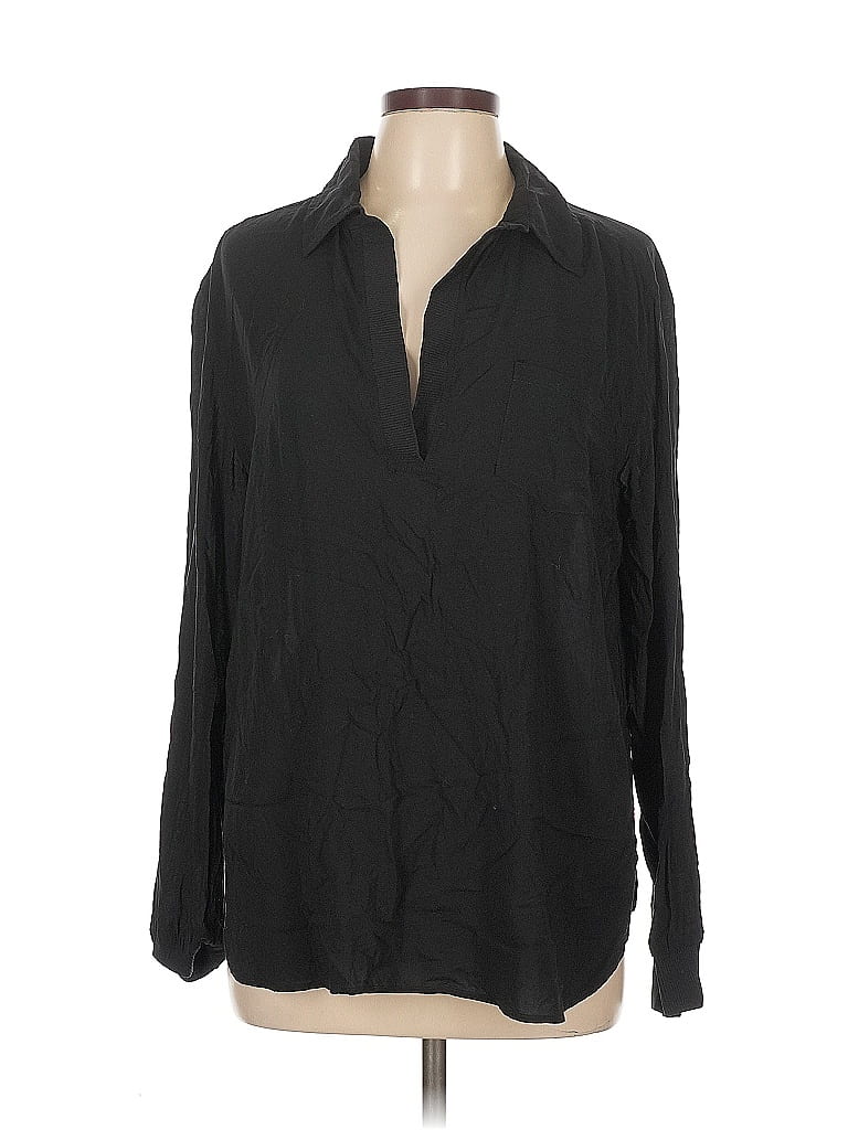 Pre-owned Alala Long Sleeve Blouse In Black