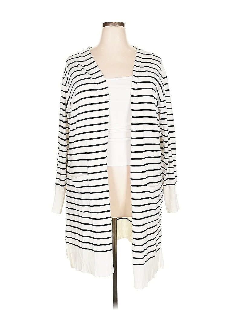 Pre-owned Nine West Cardigan Sweater In White