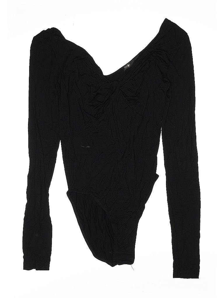 Pre-owned Maje Bodysuit In Black