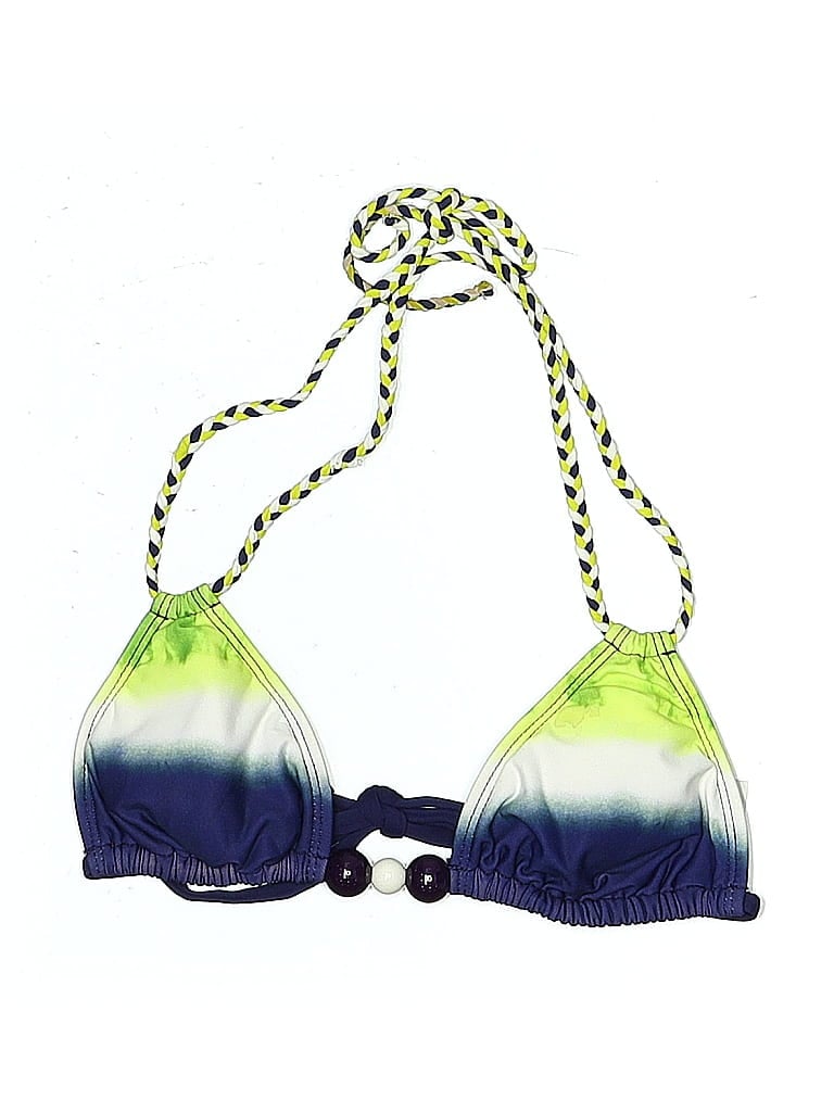 ELLA MOSS Pre-owned Swimsuit Top Green Tie-dye Pattern Swimwear