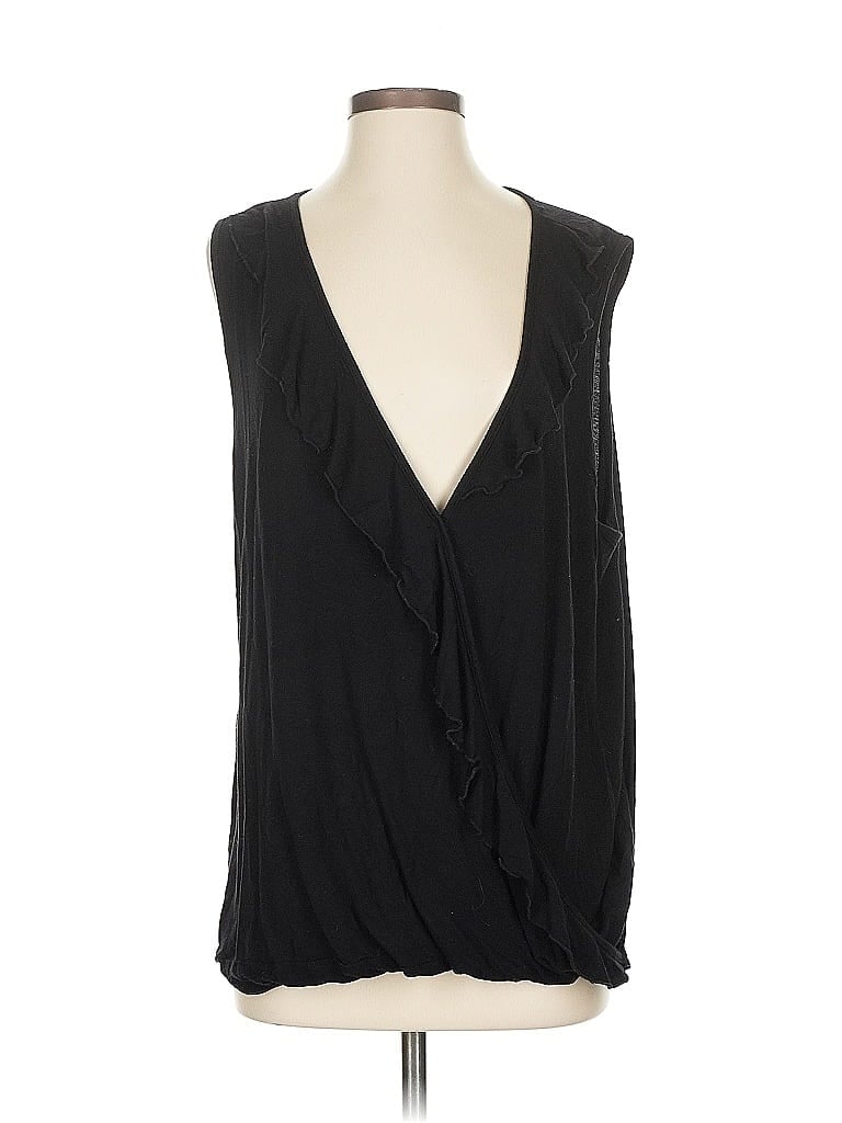 Pre-owned Chic Soul (chicsoul.com) Sleeveless Blouse In Black