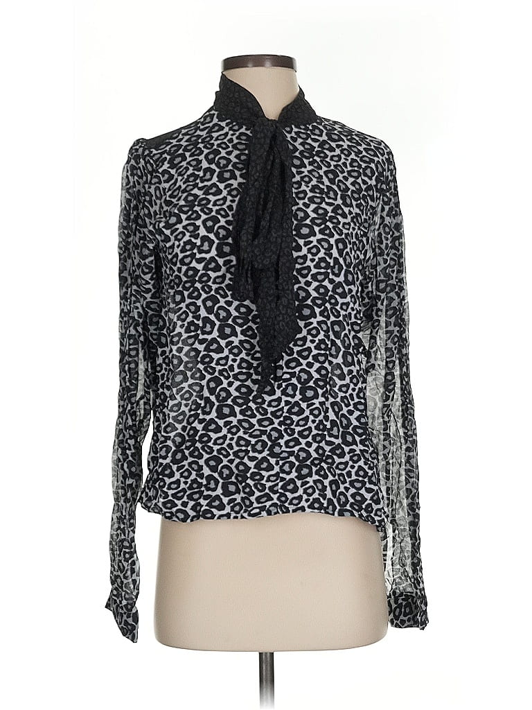 Pre-owned Conditions Apply Long Sleeve Blouse In Black