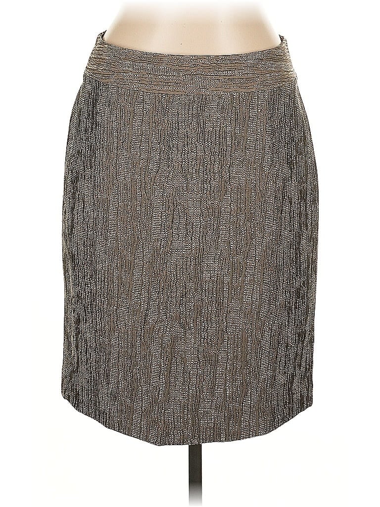 Pre-owned Ann Taylor Factory Casual Skirt In Gray