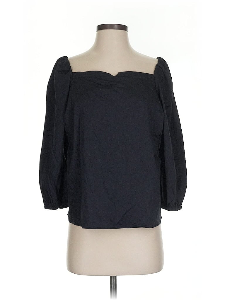 Pre-owned Elizabeth And James 3/4 Sleeve Blouse In Black