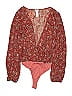 Melrose 100% Polyester Red Long Sleeve Blouse Size XS - photo 1
