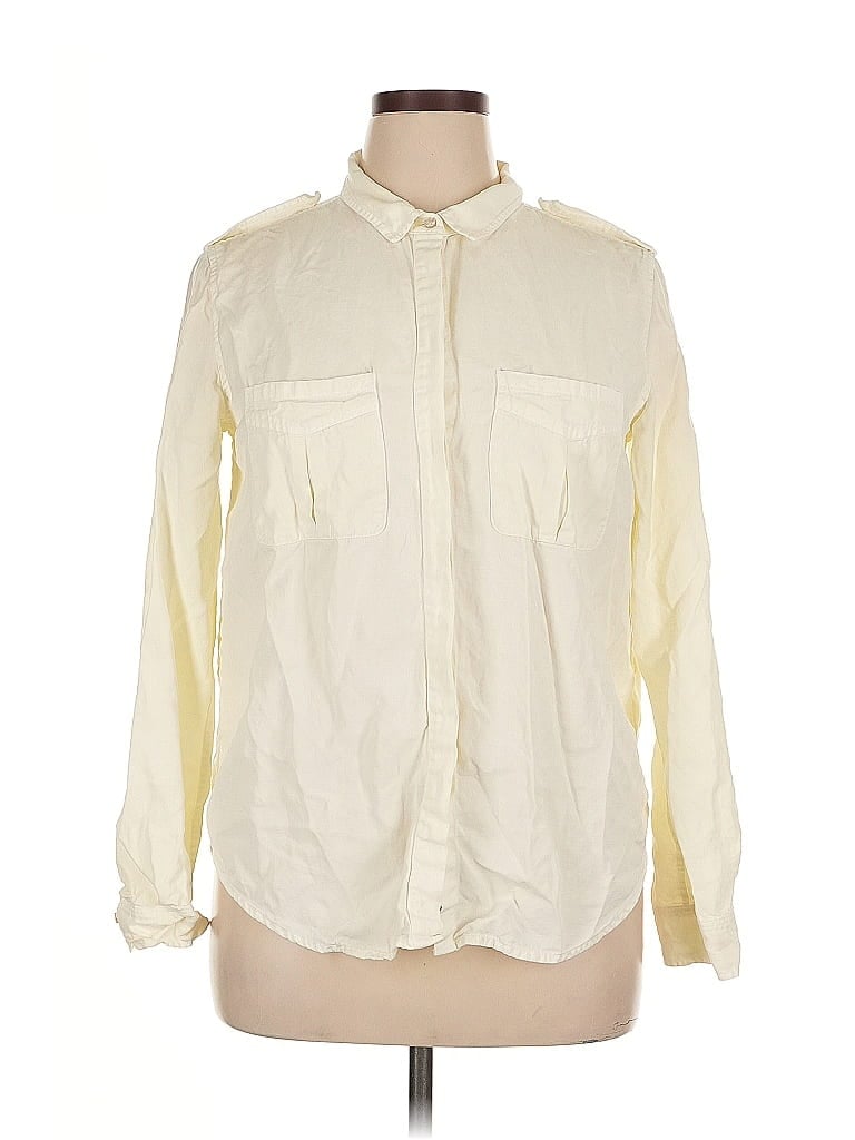 Click to view more detailed imagery on our partner's website Pre-owned Ayr Long Sleeve Button Down Shirt In White