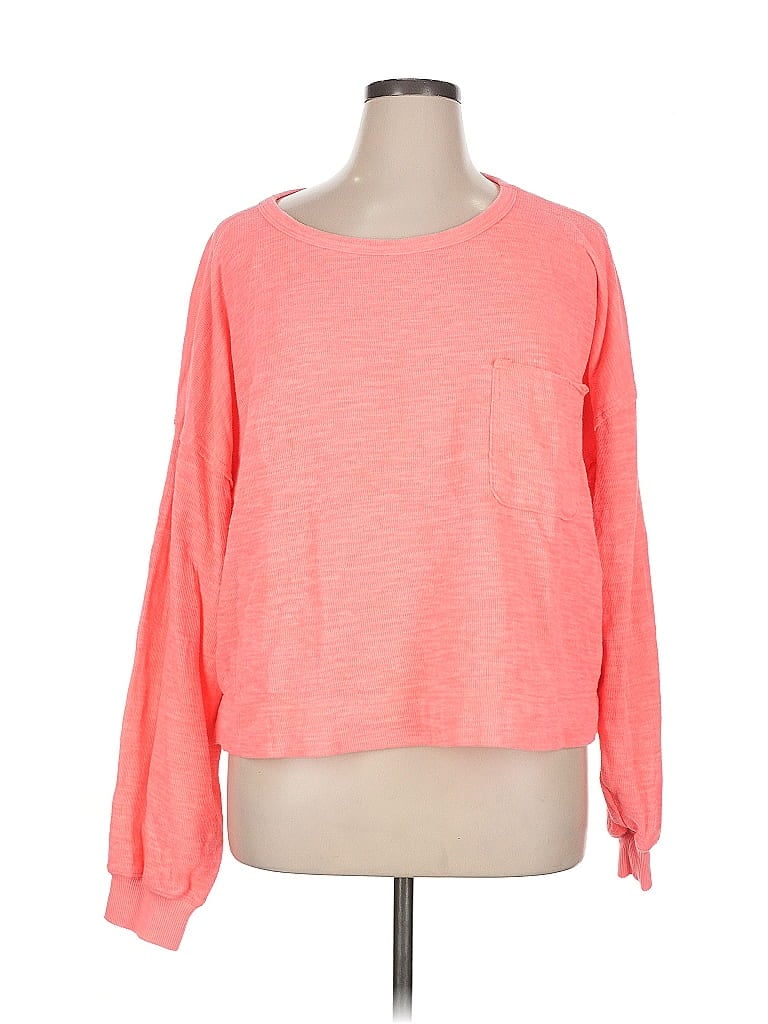Pre-owned Aerie Long Sleeve T-shirt In Pink