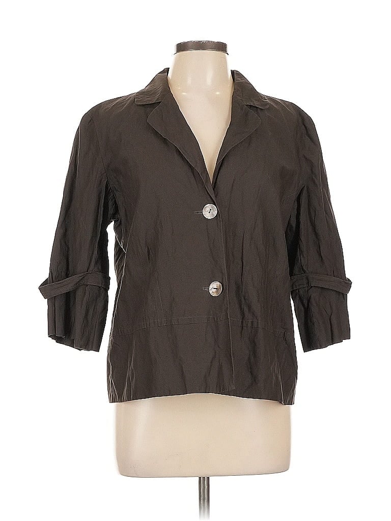 Pre-owned Chico's Blazer Jacket In Brown