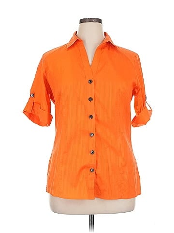 Peck & Peck 3/4 Sleeve Button-Down Shirt (view 1)