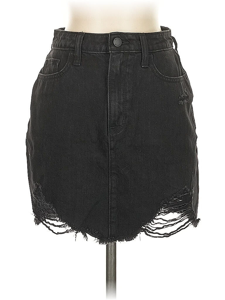 Click to view more detailed imagery on our partner's website Pre-owned Hollister Denim Skirt In Black