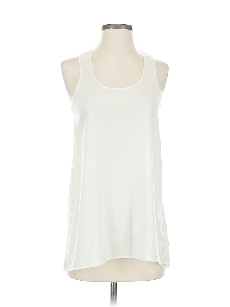 Click to view more detailed imagery on our partner's website Pre-owned Abound Sleeveless Top Ivory Halter Neckline Tops In White