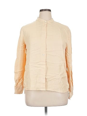 Zara 3/4 Sleeve Button-Down Shirt (view 1)
