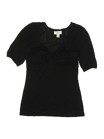 Ann Taylor LOFT Short Sleeve Henley (view 1)
