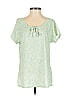 Columbia Green Short Sleeve Blouse Size XS - photo 1