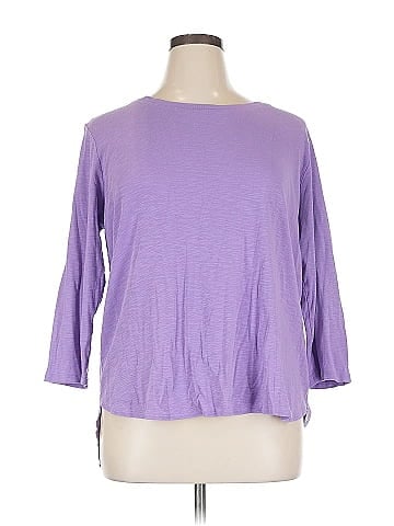 KIRKLAND Signature 3/4 Sleeve T-Shirt (view 1)