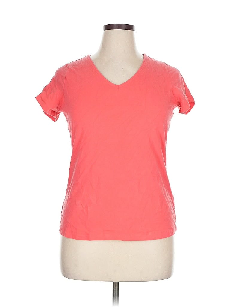 Pre-owned Carole Little Short Sleeve T-shirt In Orange